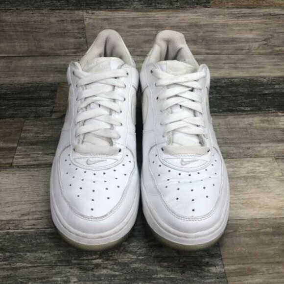 Nike Air Force 1 Low Patent Leather Swoosh White 307109-111 Size 8.5 Rare 2004 - Picture 3 of 7